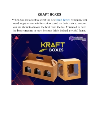 Kraft Boxes
