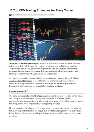 fxreviewtrading.com-10 Top CFD Trading Strategies for Every Trader