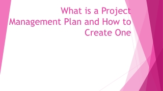 What is a Project Management Plan and How to Create One