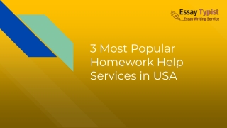 3 Most Popular Homework Help Services in USA