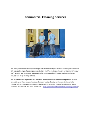 Commercial Cleaning Services