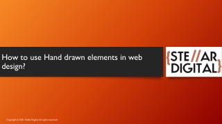 How to use Hand drawn elements in web design