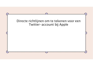 Directe richtlijnen om te tekenen voor een Twitter-account bij Apple