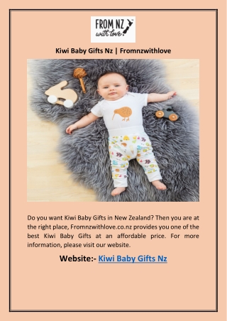 Kiwi Baby Gifts Nz | Fromnzwithlove