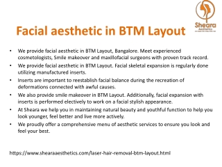 Facial Aesthetic in BTM Layout-Smile Makeover in BTM Layout