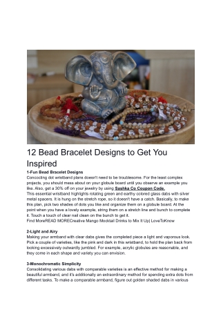 12 Bead Bracelet Designs to Get You Inspired