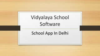 Best School Management App In Delhi | School Mobile App In 2022