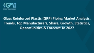 Glass Reinforced Plastic (GRP) Piping Market