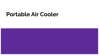 Portable Air Cooler