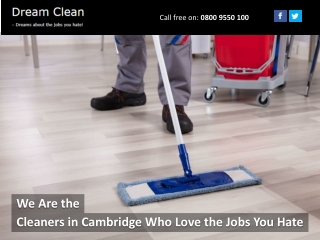 We Are the Cleaners in Cambridge Who Love the Jobs You Hate