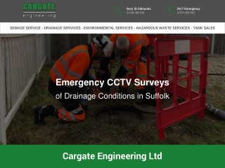 Emergency CCTV Surveys of Drainage Conditions in Suffolk