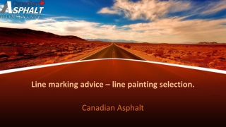 Line marking advice – line painting selection