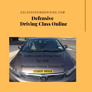 Learn Defensive Driving Class Online