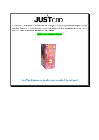 Delta 8 Cart  Justdeltastore.com