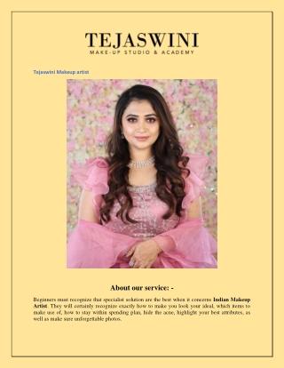 Pune Makeup Artist  Tejaswinimakeupartist