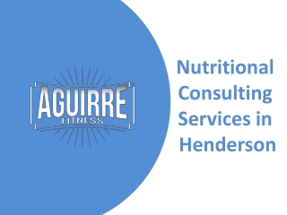 Nutritional Consulting Services in Henderson