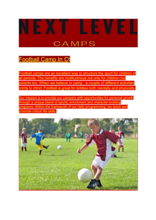 Football Camp In Ct