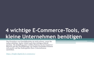 4 wichtige E-Commerce-Tools, die kleine Unternehmen benötigen