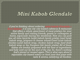 Mini Kabob Glendale - Art's Bakery