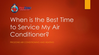 When is the Best Time to Service My AC