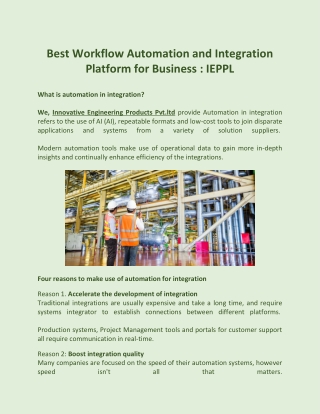 Innovative Engineering Products Pvt.ltd