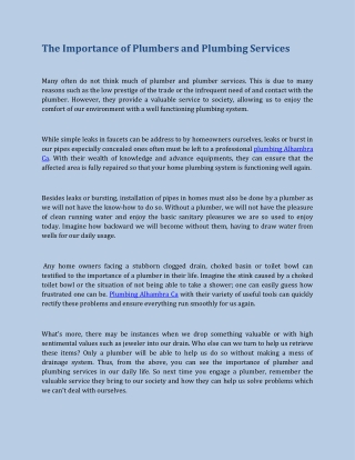 Plumbers and Plumbing Services-converted