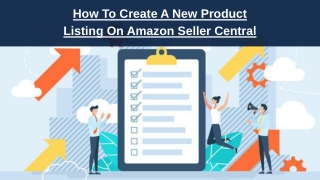 How to create a new product listing on Amazon seller central