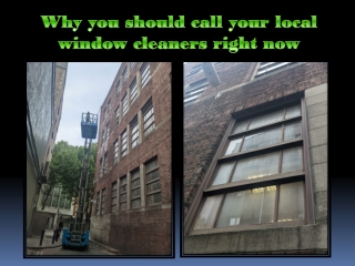 Why you should call your local window cleaners right now