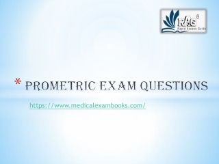 Prometric exam questions | Medical exam books