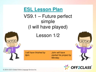 How To Teach The Future Perfect Simple: ESL Lesson Plan