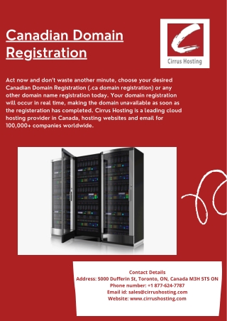 Canadian Domain Registration