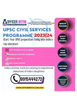 Best IAS Coaching In Chandigarh Officer Bitiya
