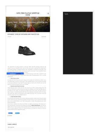 DIFFERENT TYPES OF FOOTWEAR AND THEIR STYLES