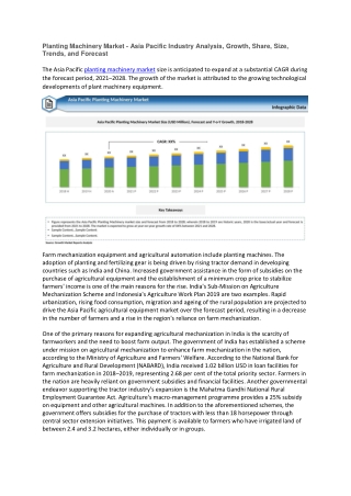 Planting Machinery Market