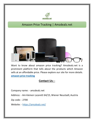 Amazon Price Tracking | Amzdealz.net