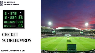 Cricket Scoreboards in Australia for Your Stadium!