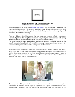 Hire A Recovery Expert - Finance Recovery