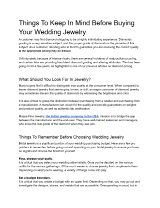 Things To Keep In Mind Before Buying Your Wedding Jewellery.docx