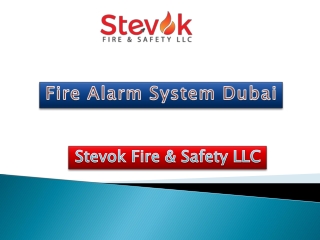 Fire Alarm System Dubai