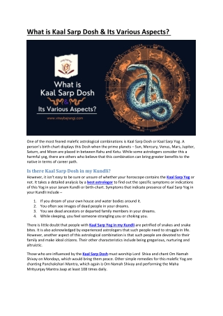 What is Kaal Sarp yoga