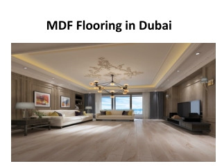 MDF Flooring in Dubai