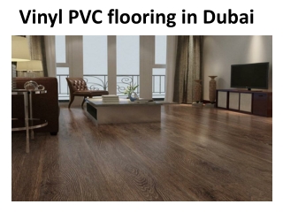 Vinyl PVC flooring in Dubai