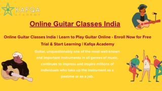 Online Guitar Classes India | Learn to Play Guitar Online - Enroll Now
