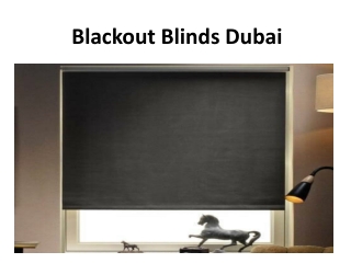 Blackout Blinds Dubai