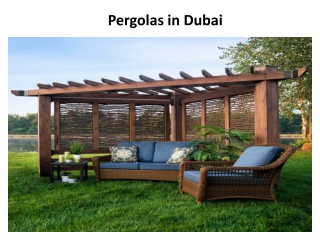 Pergolas in Dubai