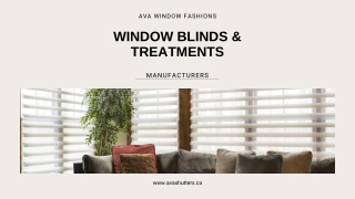 Best Window Blinds in Canada