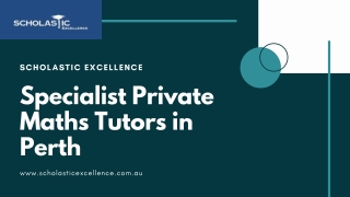 Specialist Private Maths Tutors in Perth