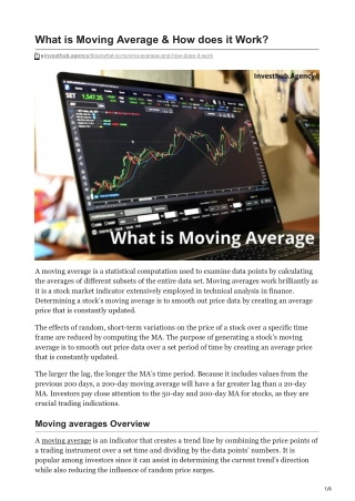 investhub.agency-What is Moving Average amp How does it Work