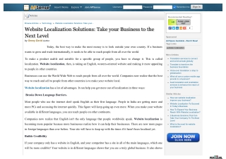 Website Localization Solutions - Take your Business to the Next Level