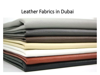 Leather Fabrics in Dubai